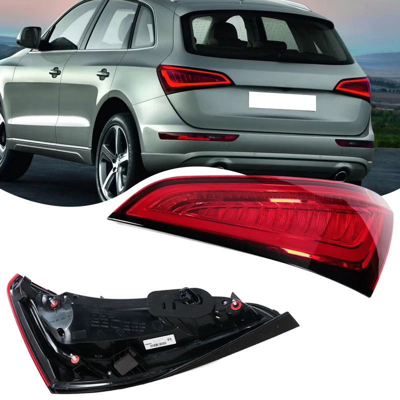 Фото Для Audi Q5 2013-2017: задний фонарь в сборе (габаритный, указатель поворота, стоп-сигнал, фонарь заднего хода) №1