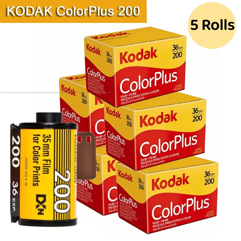Wholesale 5 Rolls KODAK ColorPlus 200 35mm Film Fit For M35  M38 Camera
