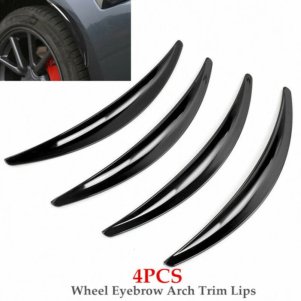 

4PCS Car Wheel Eyebrow Arch Trim Lip Strip Fender Flare Protector For Universal External Protection Trim Parts Equippments