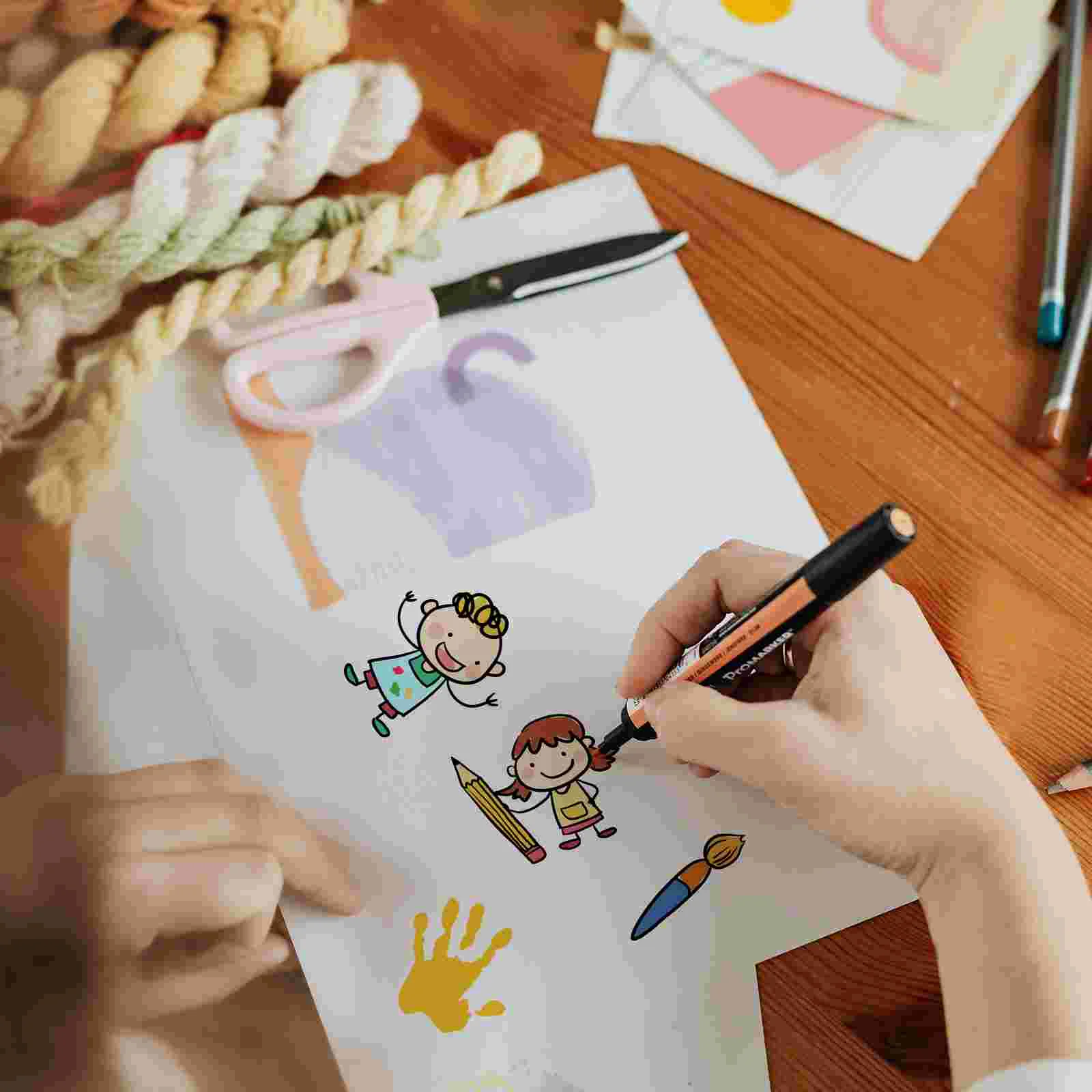 Набор термоусадочных листов пленочных бумажных бумаг для брелоков ювелирных