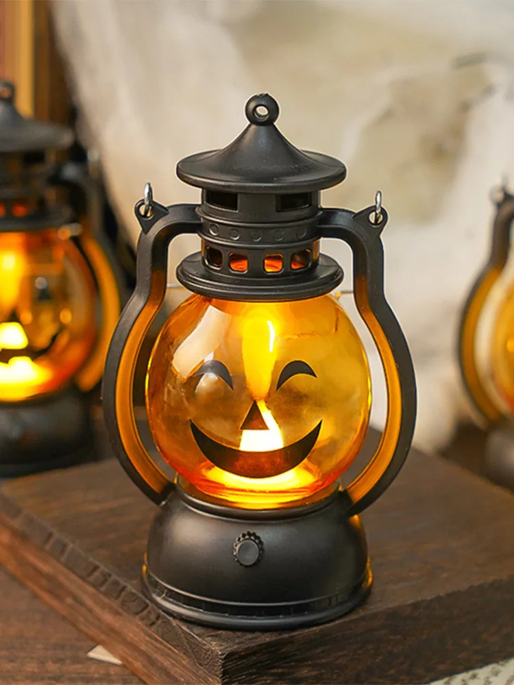 Светящаяся масляная лампа на Хэллоуин ручной тыквенный фонарь украшение в виде