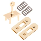 Металлическая застежка THINKTHENDO, поворотные замки, поворотный замок сделай сам, кожаные застежки через плечо для сумок, элегантные аксессуары для сумок