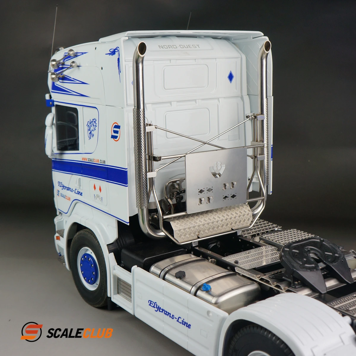 Металлические выхлопные газовые газоны Scaleclub 1/14 для моделей Tamiya LESU BENZ MAN Scania Volvo |