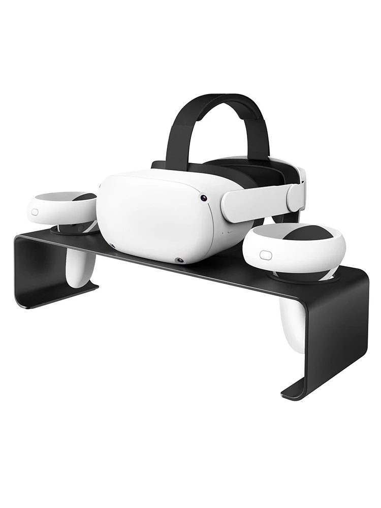 

VR Stand for Oculus Quest 2 Headset Display Stand and Controller Mount Non-slip Pad Organizer Wall Mount Station for Quest 2