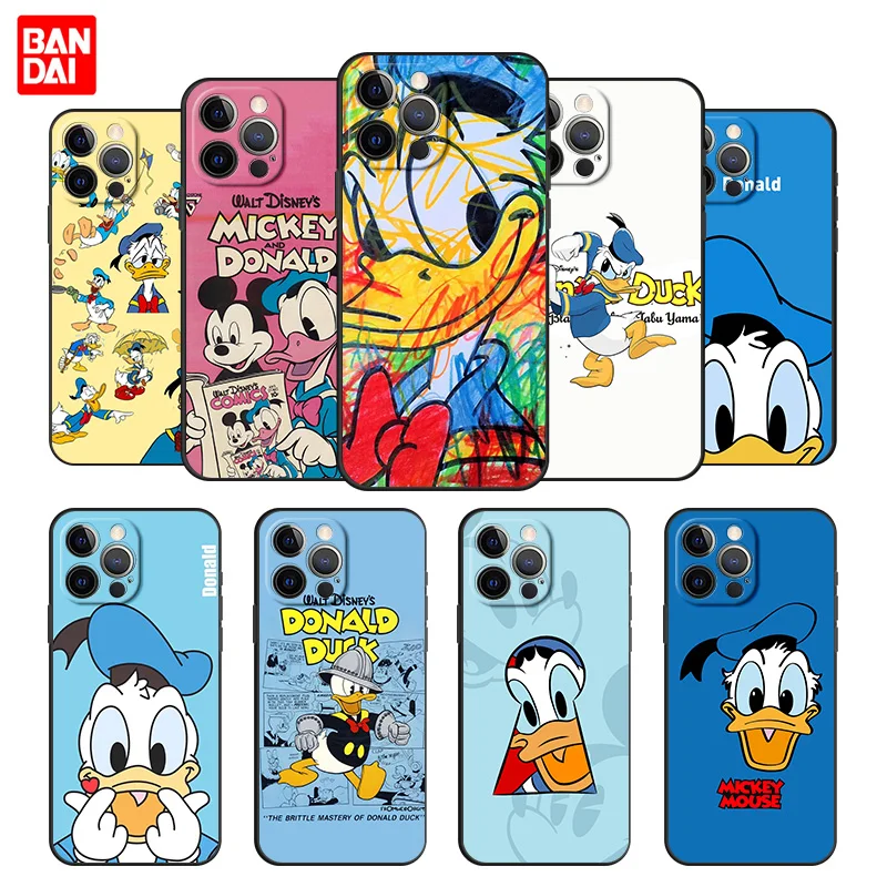 

Cover Case for iPhone 13 12 11 Pro Max SE 2020 12pro 13pro Mini Shell Bag Soft Luxury Funda Fashion Original Trend Donald Duck