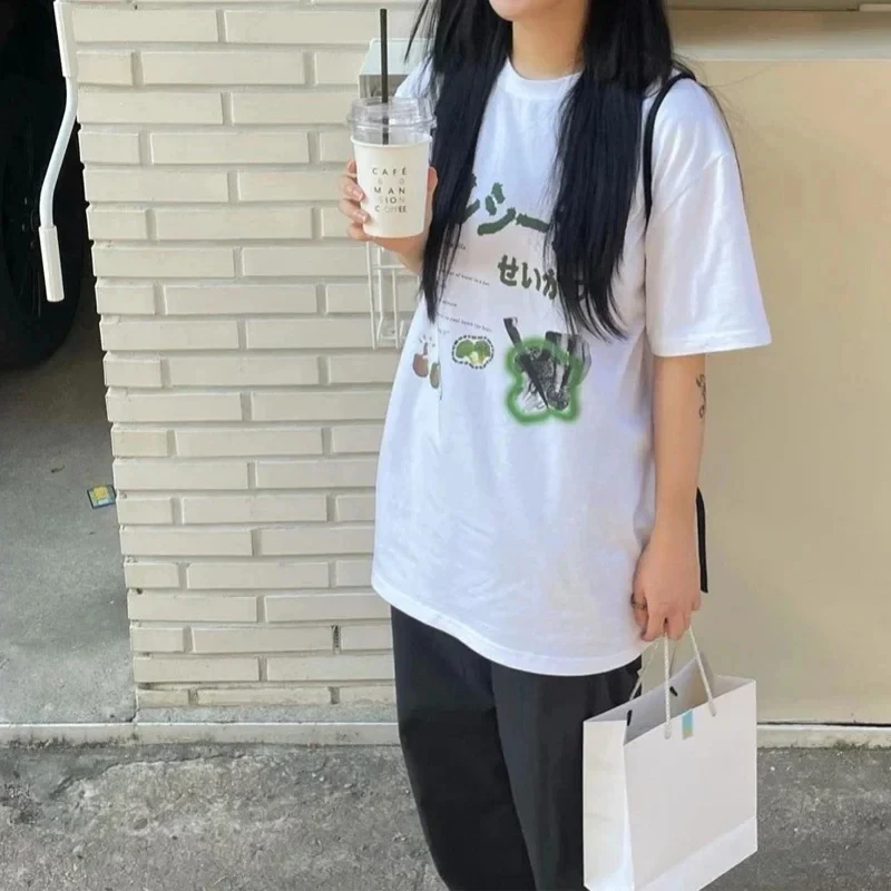 Женские Хлопковые Футболки Большого Размера Повседневные Забавные Мягкие Топы С