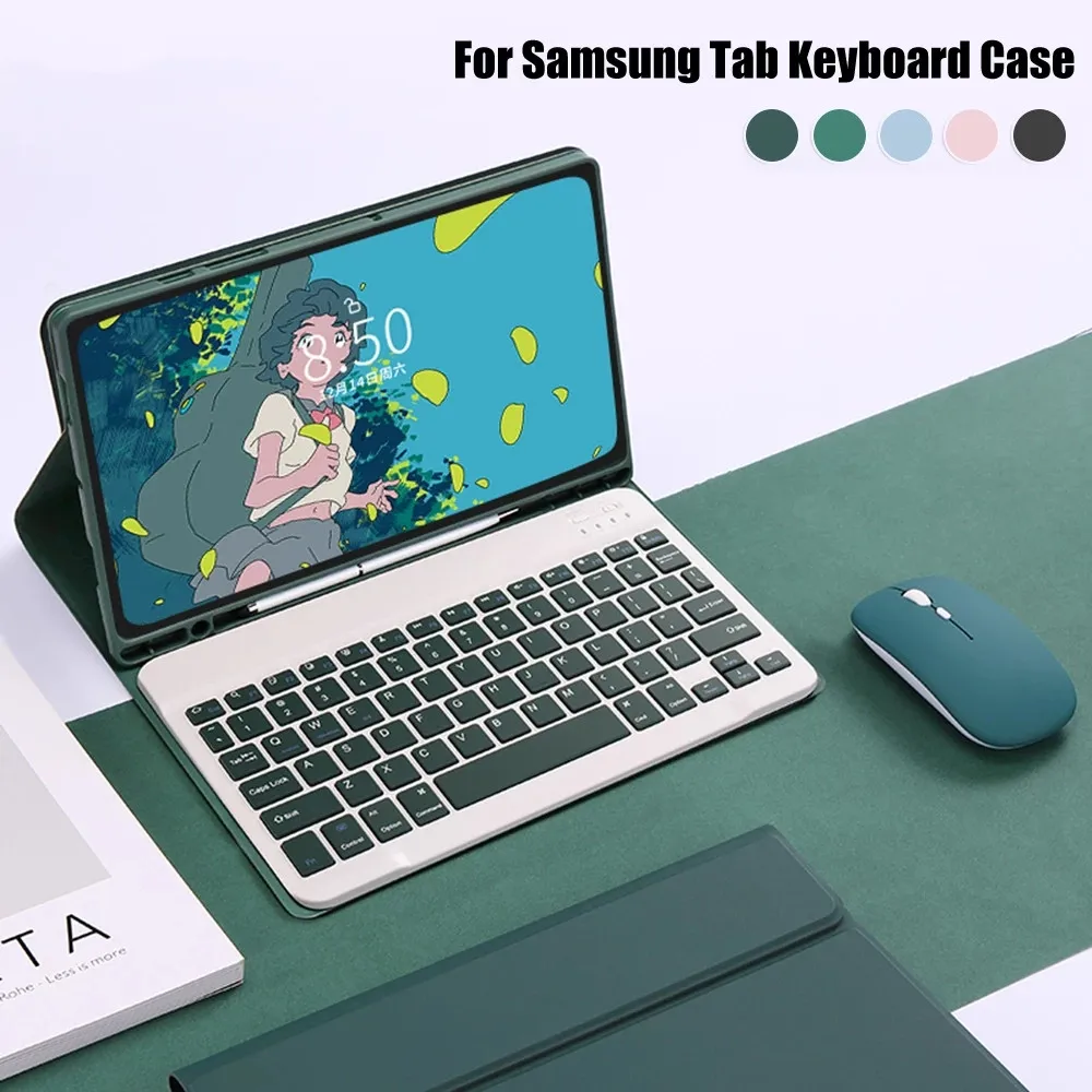 

Samsung Galaxy Tab Keyboard Case For S6 Lite 10.4'' S7 11'' S8 11'' S7 Plus S7 FE S8 Plus 12.4'' A8 10.5'' A7 10.4'' Pad Cover