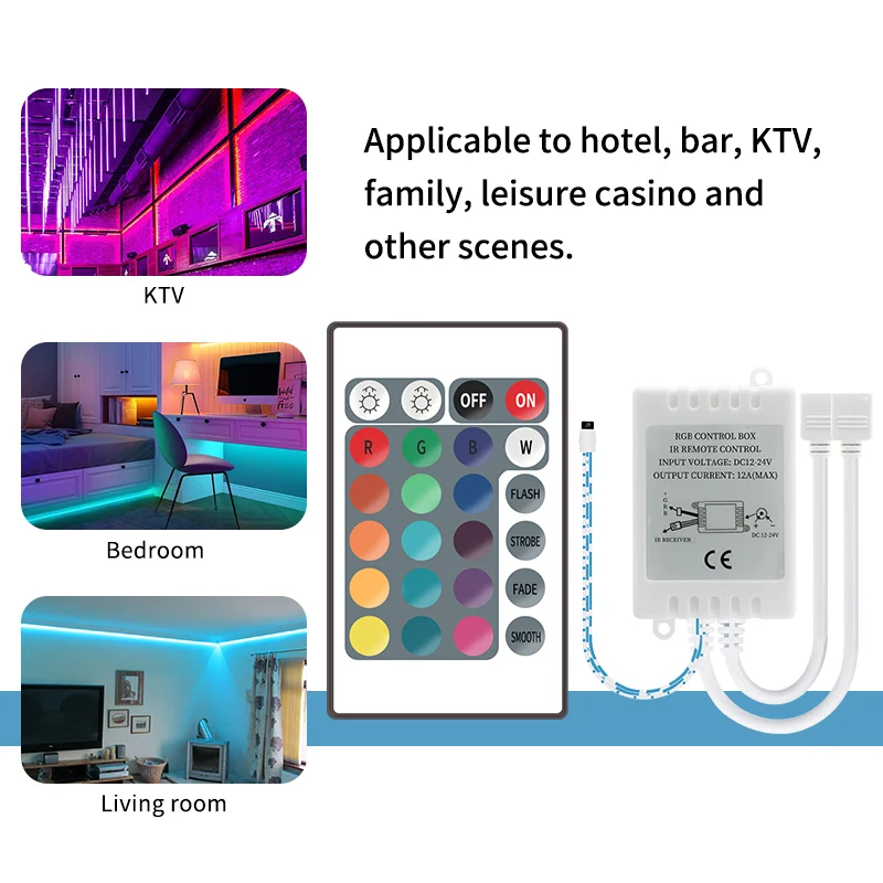 RGB-контроллер для светодиодных лент DC 12-24 В |