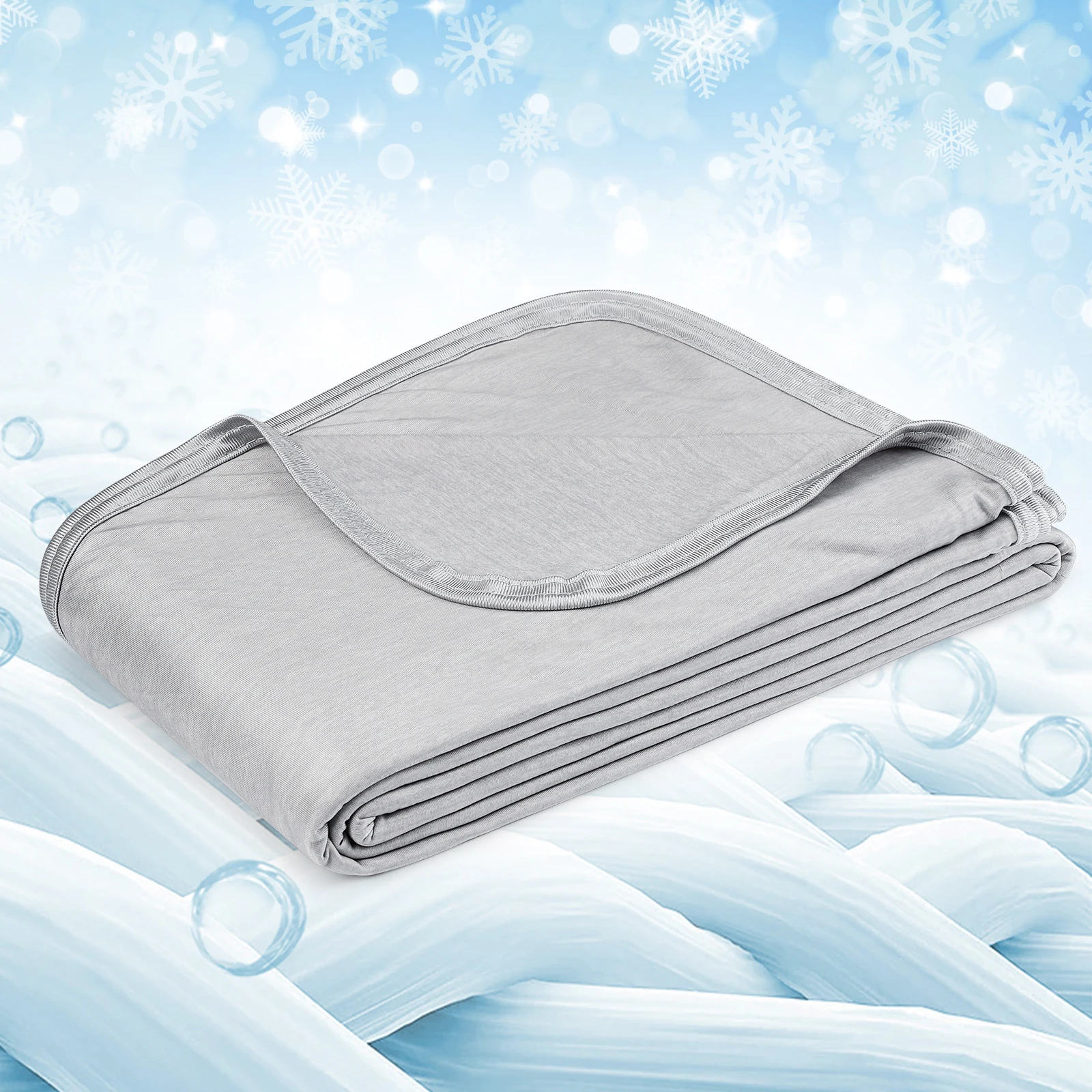

Cooling Blanket Double-sided Lightweight Cool Summer Blanket Cooling Fiber Soft Comfortable Cooling Blanket Q-MAX More than 0.4