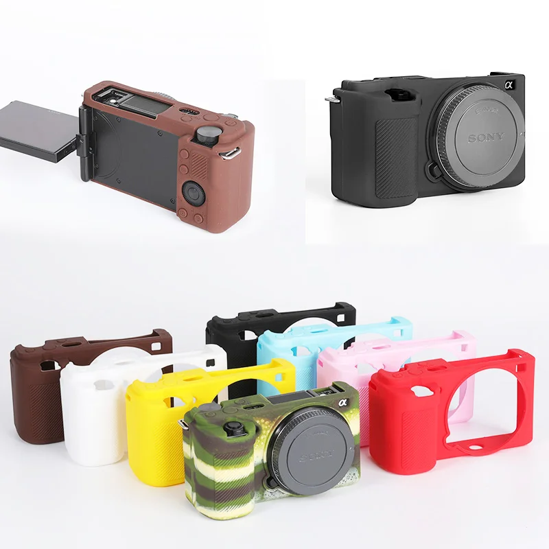 

Skin Rubber Body Cover Soft Silicone Armor Protective Skin Case Camera Bag for Sony ZV-E10 ZVE10 Camera bag