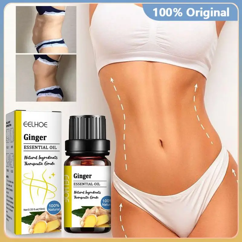1~20PCS Ginger Slimming Essential Oil Weight Loss Dissolve F