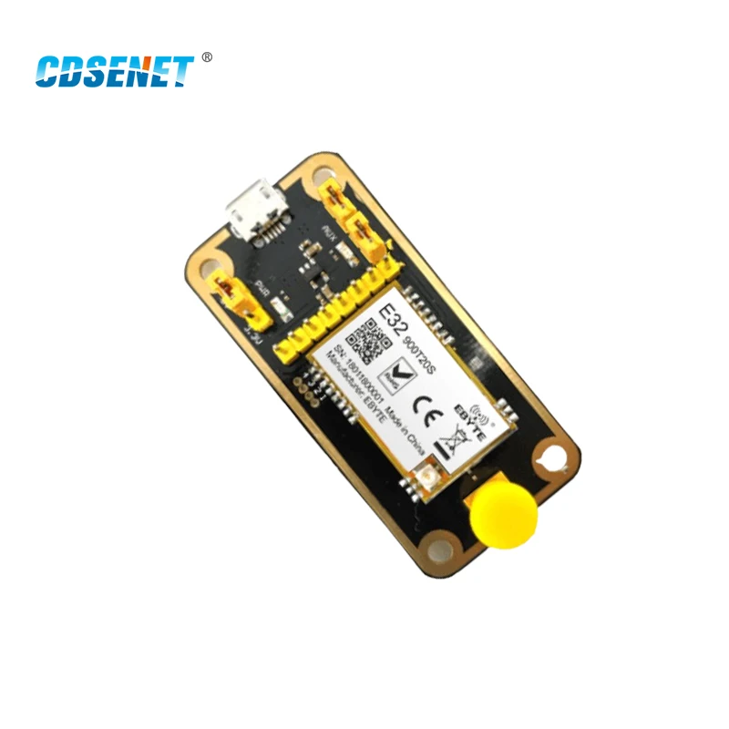 LoRa 868MHz 915MHz 20dBm IOT Transmitter Receiver Test Board CDSENET E32-900TBL-01 with E32-900T20S Module Antenna USB Cable