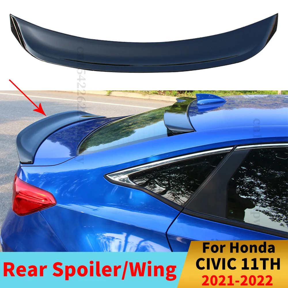 

Racing Rear Sport Spoiler Wing Boot Trunk Lip Modification Splitter Diffuser Body Kit For Honda CIVIC 11TH Gen Sedan 2021 2022
