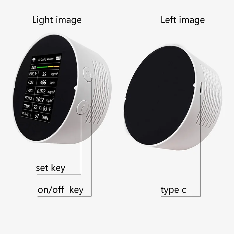 Детектор качества воздуха многофункциональный детектор углекислого газа