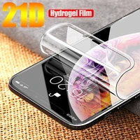 soft hydrogel film for apple iphone 11 12 13 pro xs max xr iphone x 7 8 plus protective silicone tpu screen protector not glass