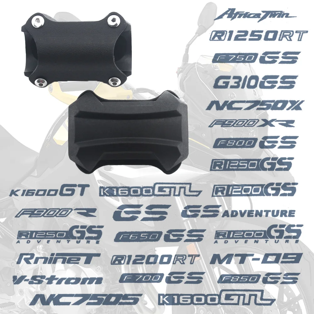 

Motorcycle Engine Guard Crash Bar Bumper Protector Decorative Block For BMW R1250GS R1250 R1200 RT R1200GS F900R XR F800 F700 GS