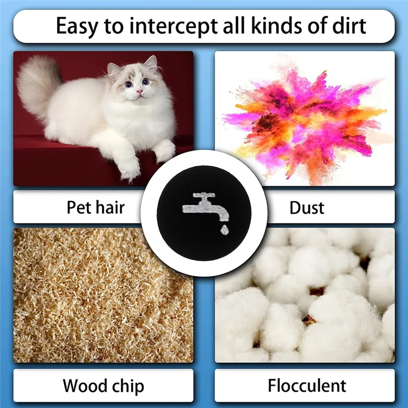 8 упаковок губчатого фильтра для моделей беспроводных пылесосов BLACK+DECKER POWERSERIES+16