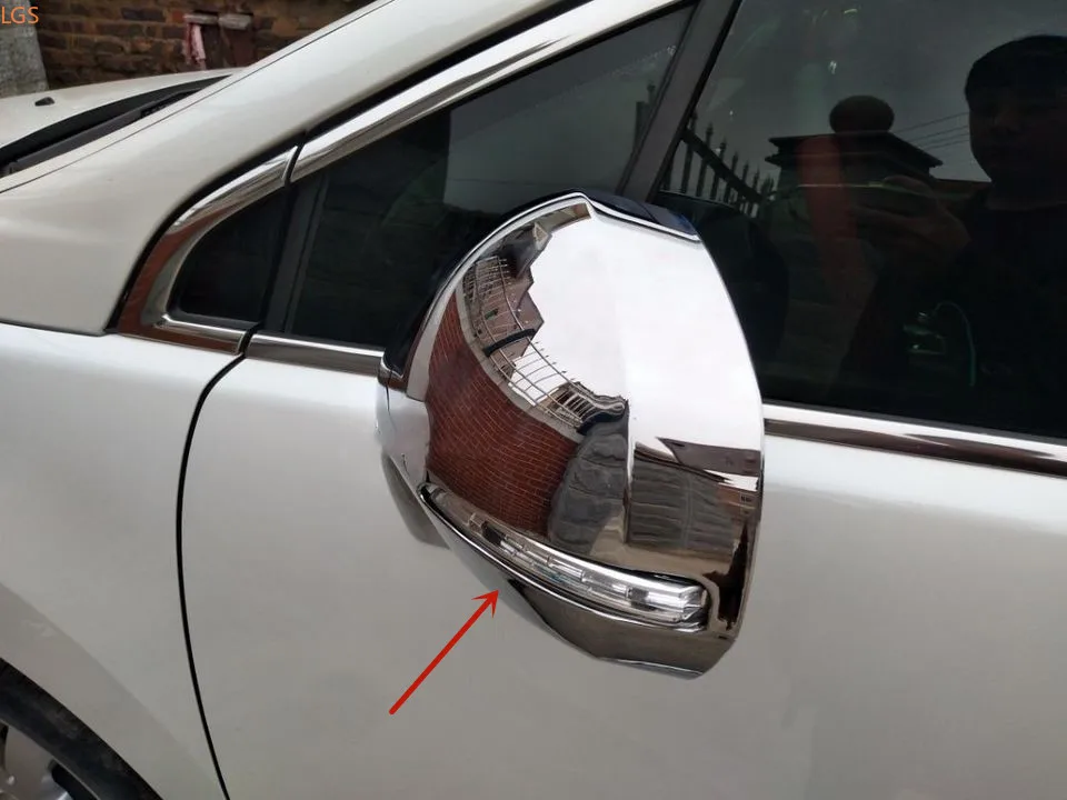 

Высококачественная хромированная крышка для зеркала заднего вида из АБС-пластика для Peugeot 3008 2013-2019, защита от царапин, украшение, автомобильные аксессуары W