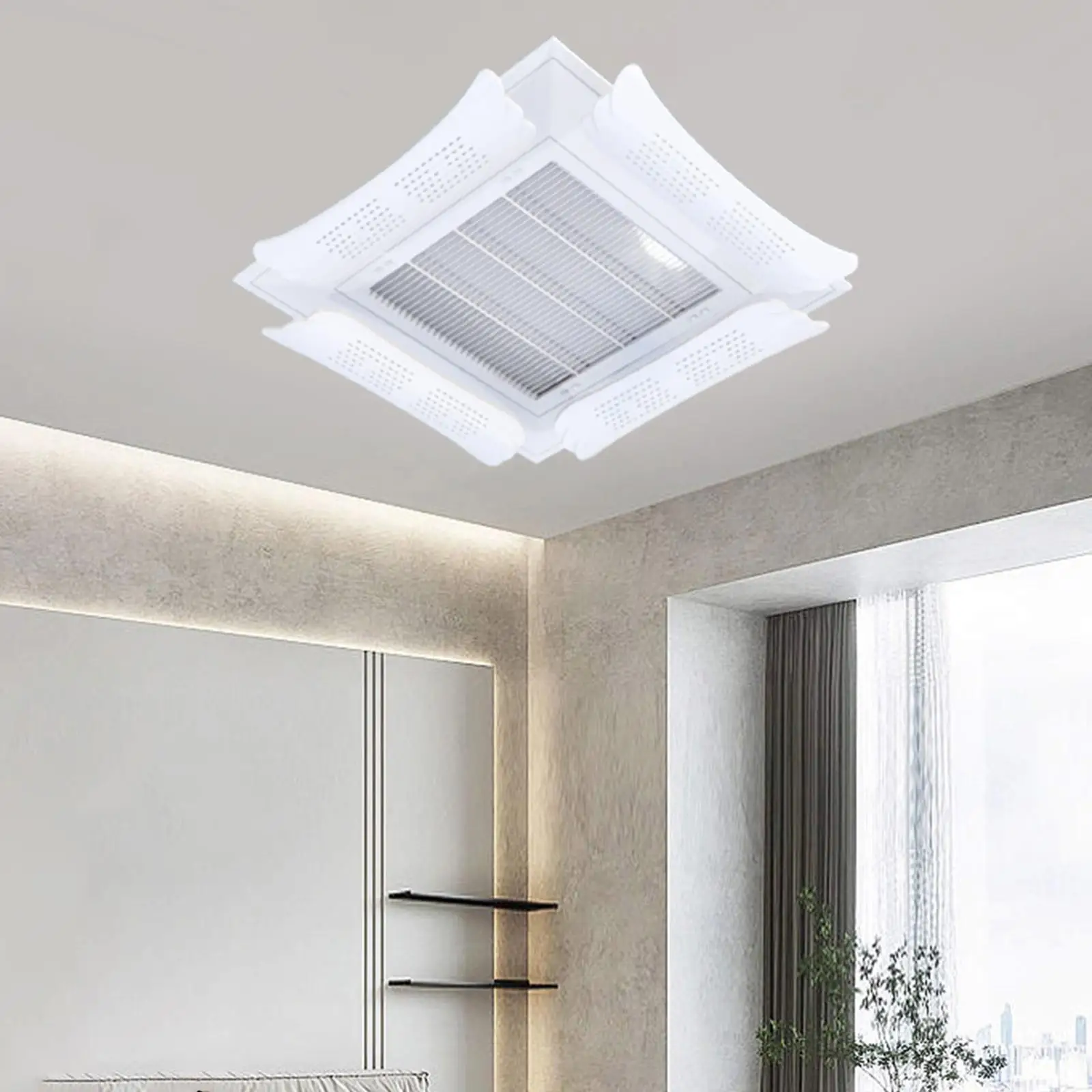 

4Pcs Central Air Conditioner Vent Deflector Wind Direction Air Deflector