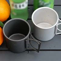 outdoor camping trip titanium tumblers cup kitchen equipment tableware picnic utensils tourist supplies cooking accessories new
