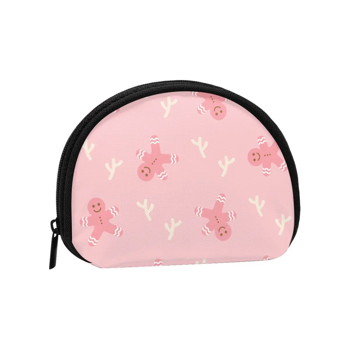 

Women Wallets Zipper Small Wallet Short Credit Card Coin Purse Female Christmas,Gingerbread Man