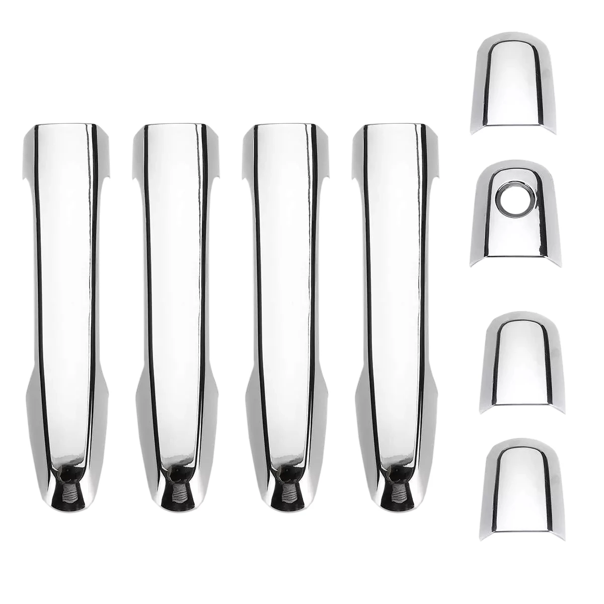 8 шт. хромированная накладка на дверную ручку для MITSUBISHI TRITon L200 ML MN MQ 2005-2017