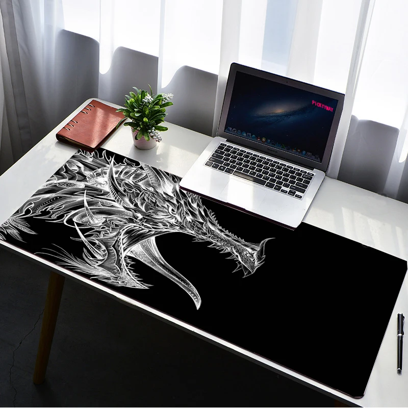 

Drangon Large Mouse Pad Drangon Keyboard Mat Table Mat Gamer Waterproof Boys Girls Desktop Mousepa Gaming Mouse Mat LOL DOTA