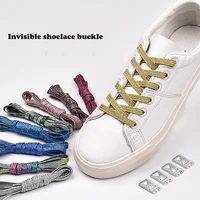 elastic laces sneakers metal buckle colorful candy no tie shoelaces for mens womens sneakers