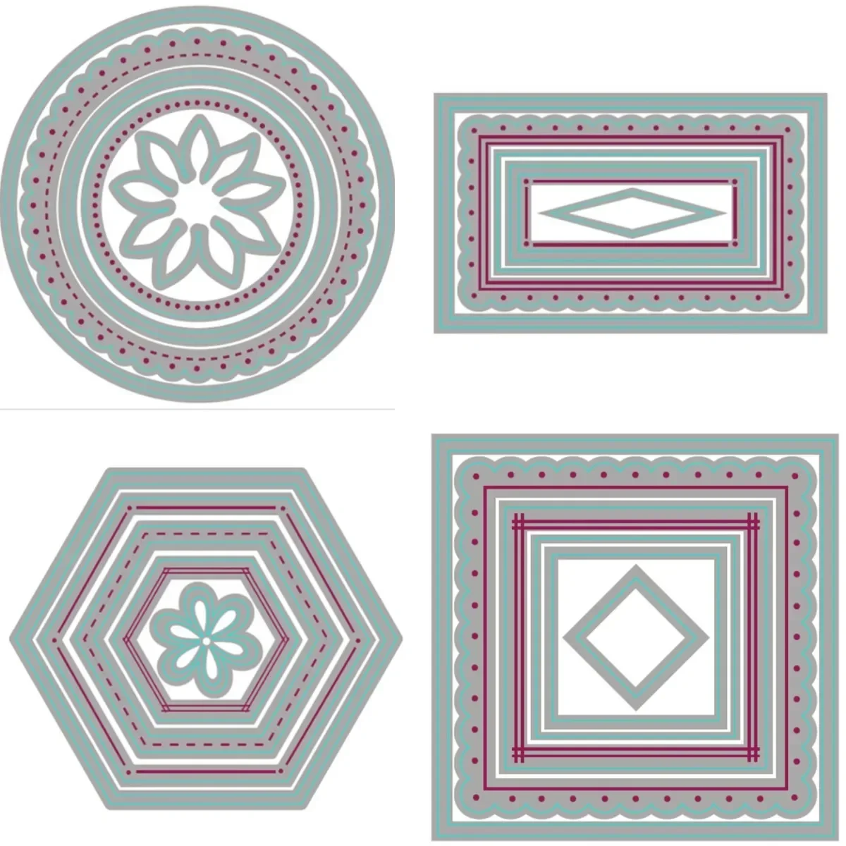 Вырубные металлические штампы DINKY CIRCLE Скрапбукинг Дневник Декоративные шаблоны