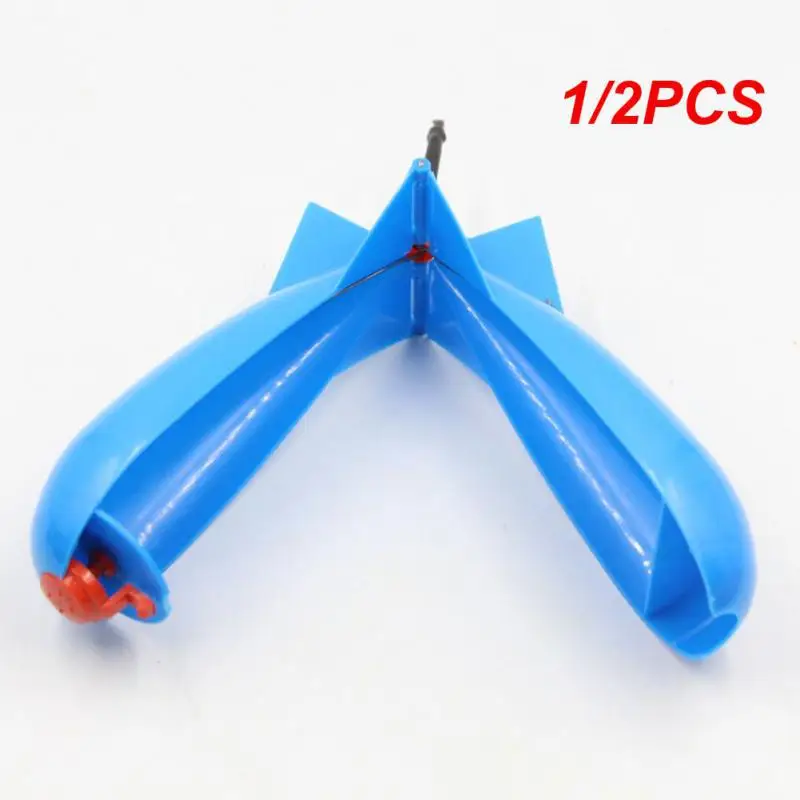 1/2 шт. рыболовная блесна в форме ракеты кормушка поплавок держатель для приманки