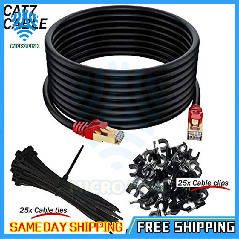 Сетевой кабель Ethernet CAT7 RJ45 для наружного применения водонепроницаемый SSTP 600 МГц с