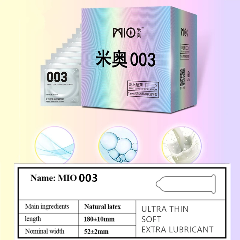 Презервативы MIO для мужчин 32 шт. презервативы в форме граней точки G 52 мм - купить