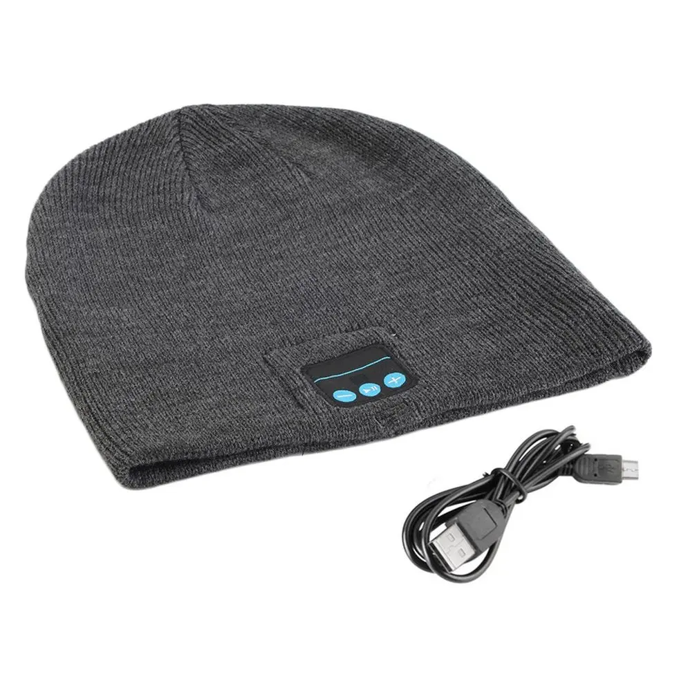 

Men Smart Wireless Music Warm Knitted Beanie Hat Headphones Cap