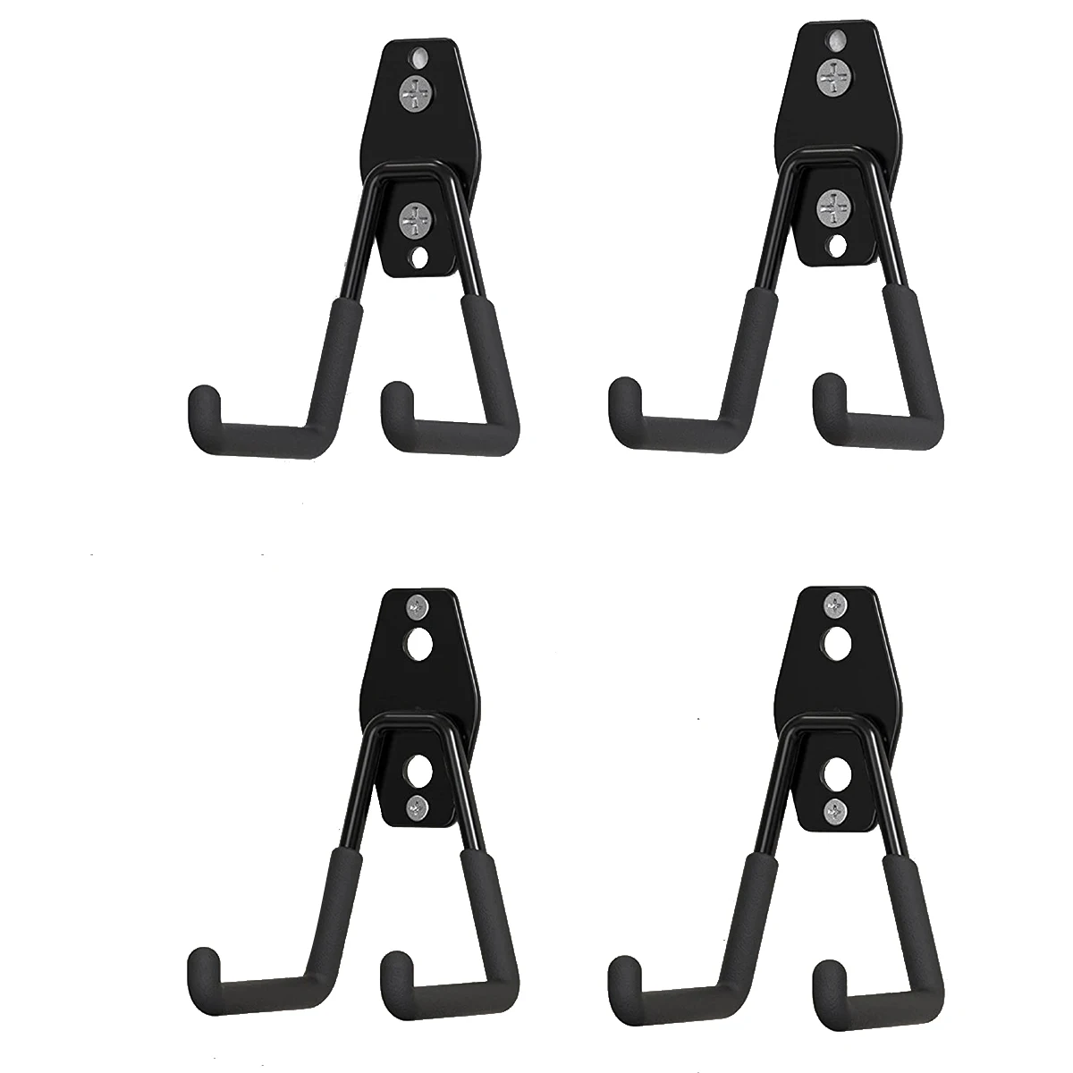 

Garage Hooks Heavy Duty 4PC, Garage Storage Hooks, Wall Mount Garage Hanging Hooks for Bike, Ladder, Bulky Items