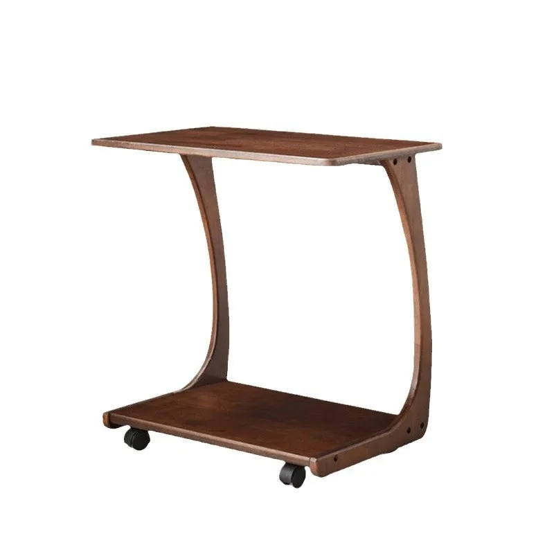 IHOME Диван Край с колесами Подвижный маленький журнальный столик из массива