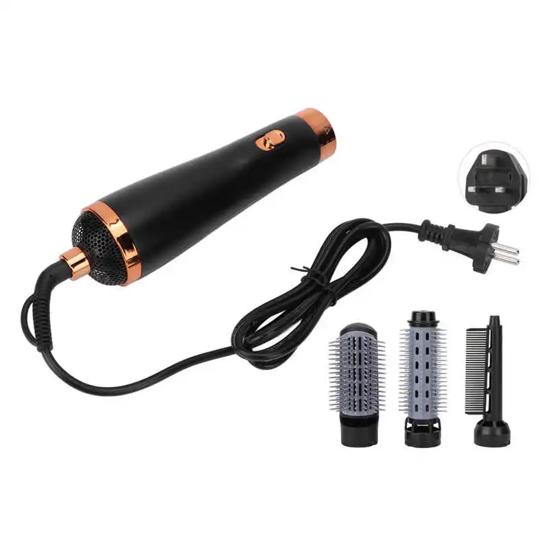 

3in1 Hot Air Hair Dryer Brush Anti Scalding 1000W 110‑240V for Hair Styling Curling Straightening