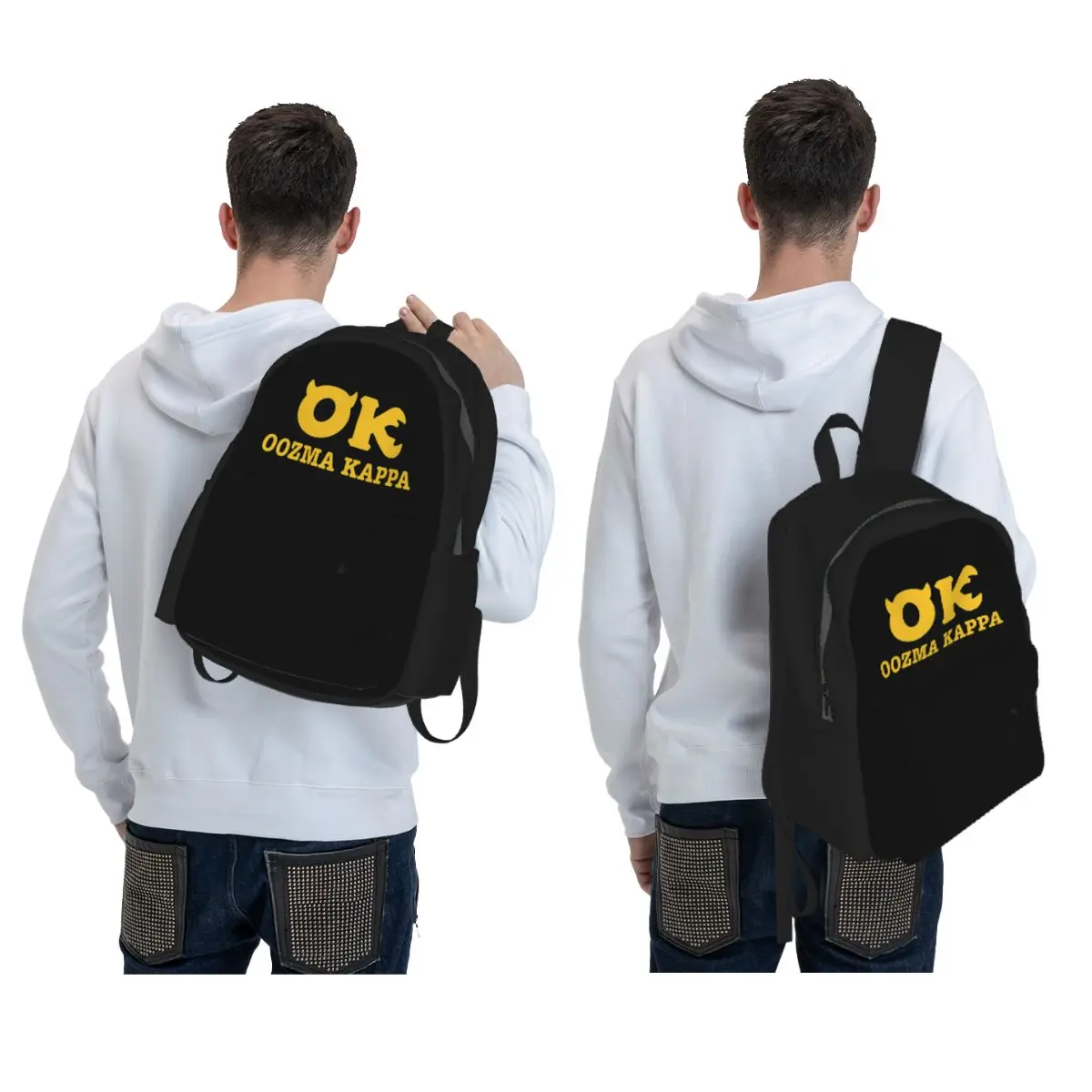 Фото Рюкзак Squishy Oozma Kappa OK для мальчиков и девочек, школьная сумка для детей, сумка для ноутбука, сумки через плечо для мужчин и женщин №2