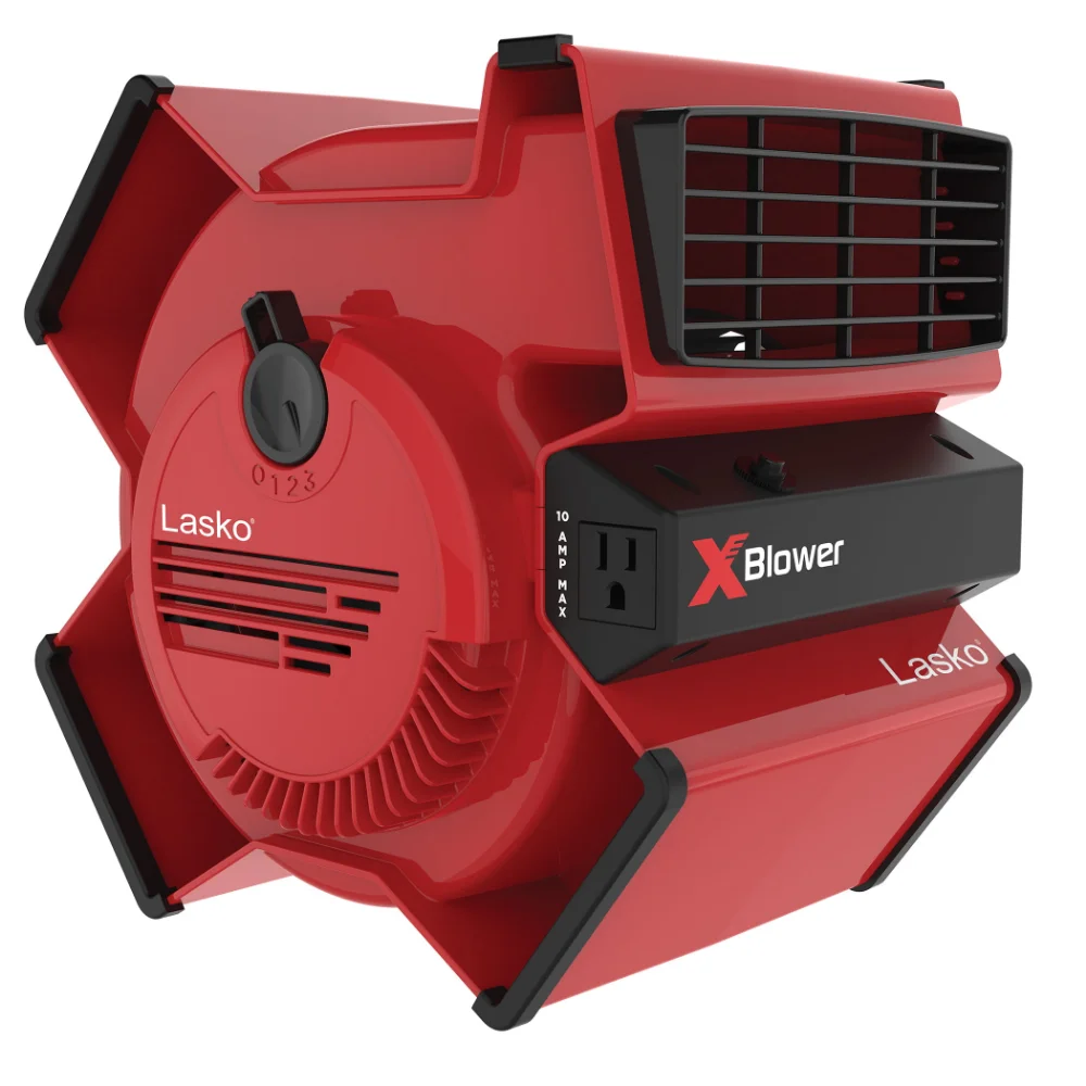 

X-Blower Multi-Position Utility Blower Fan with USB Port, X12900, Red Mini Air Conditioner Cooling Fan