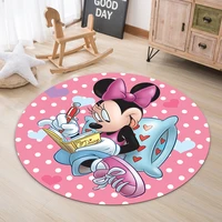 disney minnie mouse baby play mats round kids rug toys childrens carpet developing mat rug anti slip doormat bedroom carpet