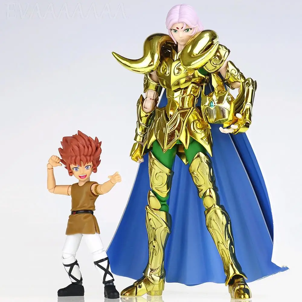Фигурка Рыцари Зодиака ST Model Saint Seiya подвижная ПВХ фигурка Овен му из ткани с