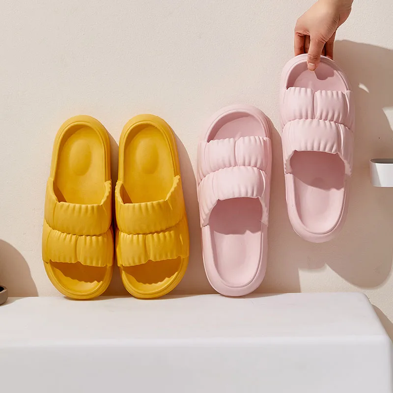 

Women's Thick Platform Slippers Summer Soft Sole Sandals Shoes Women Bathroom Anti-slip Zapatillas Zapatos Chaussure Woman 2022