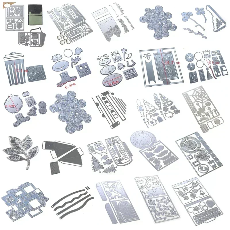 Металлическая вырубка штамп поступление цветок животные металлические Вырубные