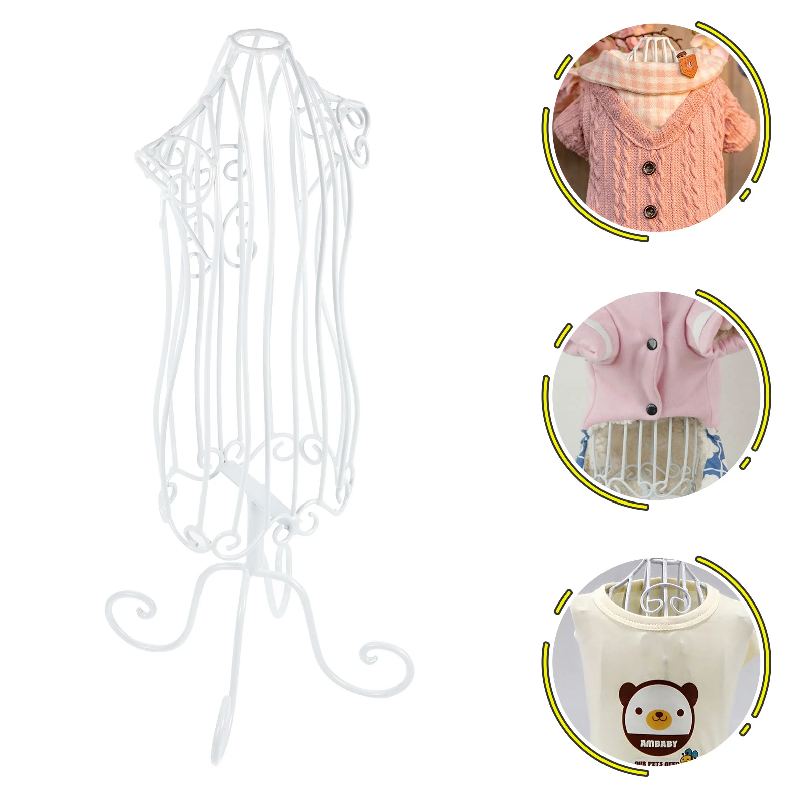 

1pc Pet Clothing Display Rack Pet Clothes Apparel Hangers Pet Supplies