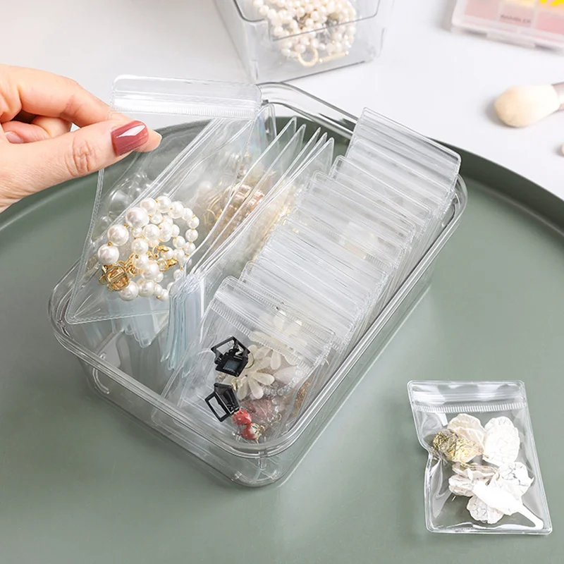 

Jewelry Storage Box Anti-oxidation Jewelry Ziplock Bag Storage Storage Bag Desktop Drawer Storage Bag Transparent Hold