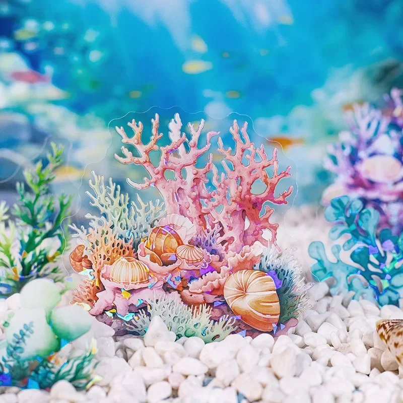 10 листов легкая наклейка для домашних животных морские водоросли материалы мира