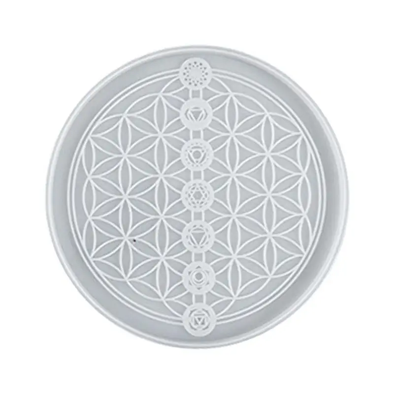 

Silicone Home Decoration Mold DIY Crystal Epoxy Mold Flower Of Life Silicone Mold Decoration DIY 3D Mould Home Decorating Tool