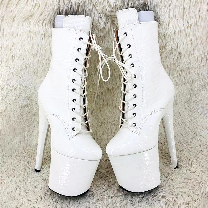 Leecabe 20CM/8Inch Women's Platform disco party High Heels Shoes Pole Dance boot