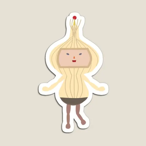 

Garlic Katamari Magnet Cute Children Colorful Decor Holder Funny for Fridge Organizer Magnetic Kids Home Refrigerator Stickers