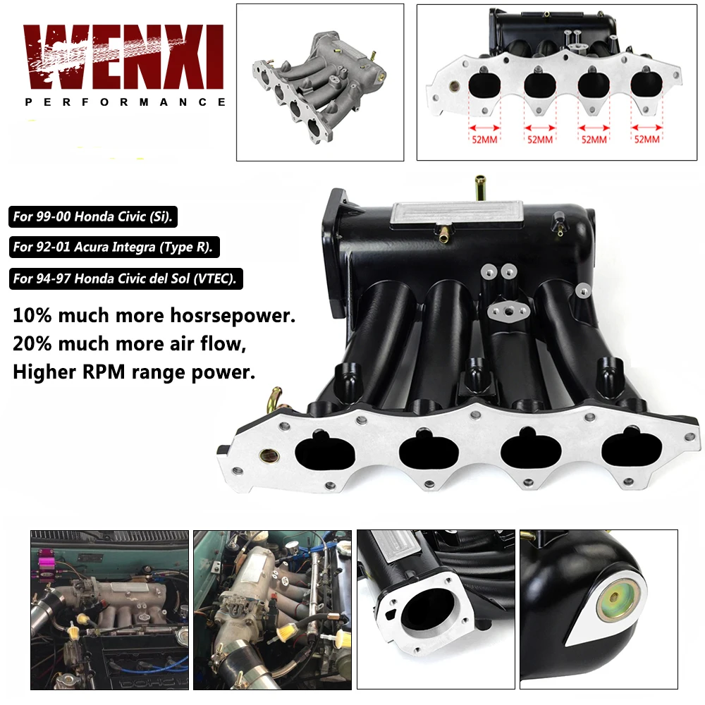 ДЛЯ b16a b16b b18a Алюминиевый литой болт обновления впускного коллектора на для 99-00 Honda