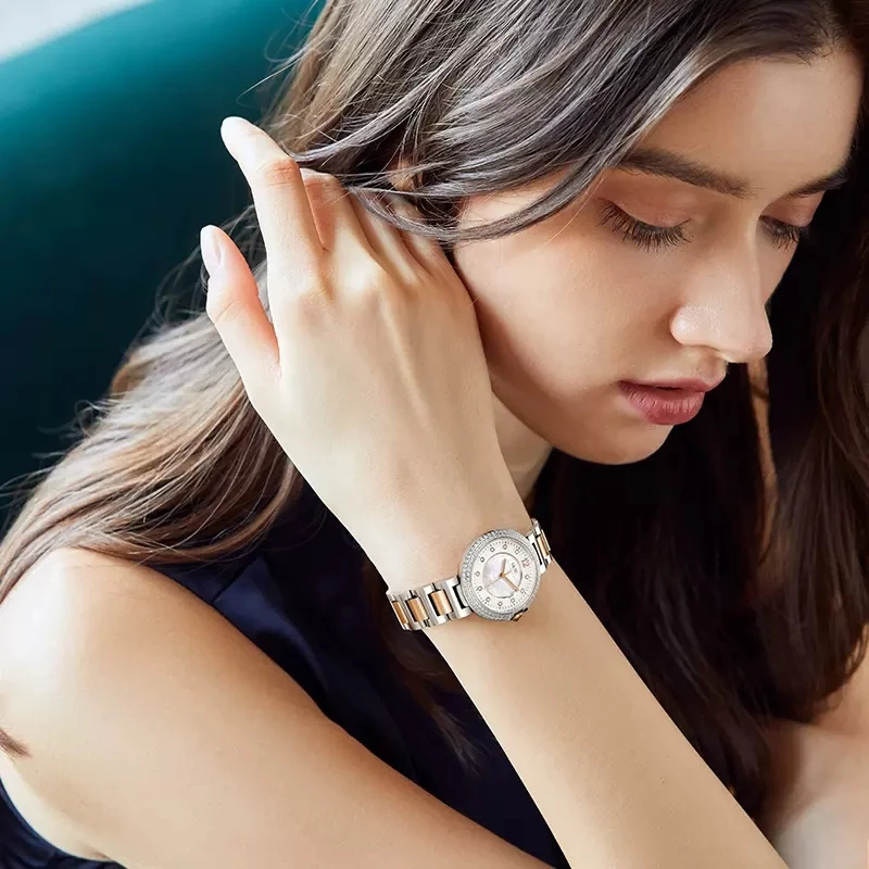 Карнавальные брендовые роскошные кварцевые часы с сапфировым стеклом и зеркалом